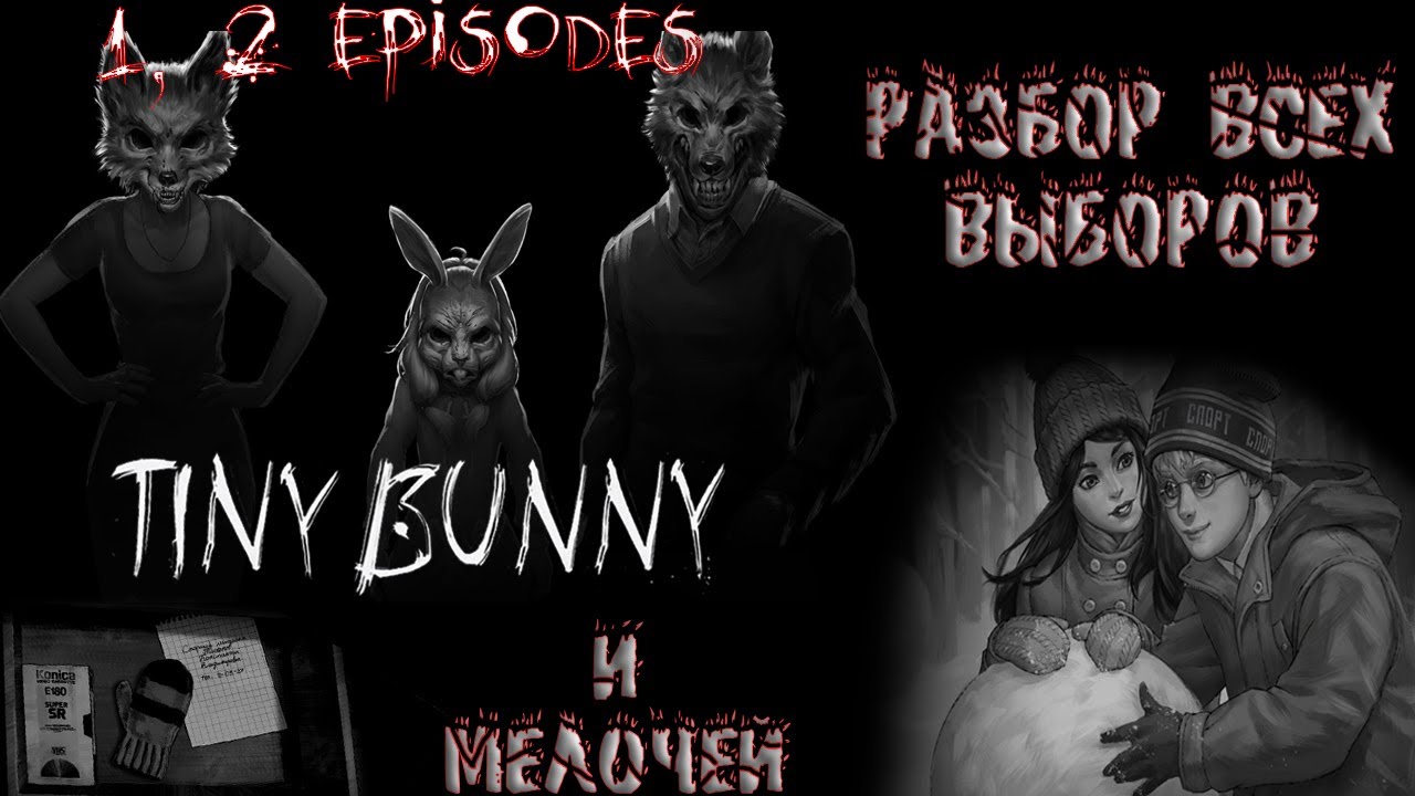РАЗБОР ВСЕХ ВЫБОРОВ И УПУЩЕННЫХ МЕЛОЧЕЙ [Tiny Bunny/Зайчик] | ВЫБОРЫ, СЮЖЕТ, МЕЛОЧИ В ИГРЕ ПЕРЕЗАЛИВ