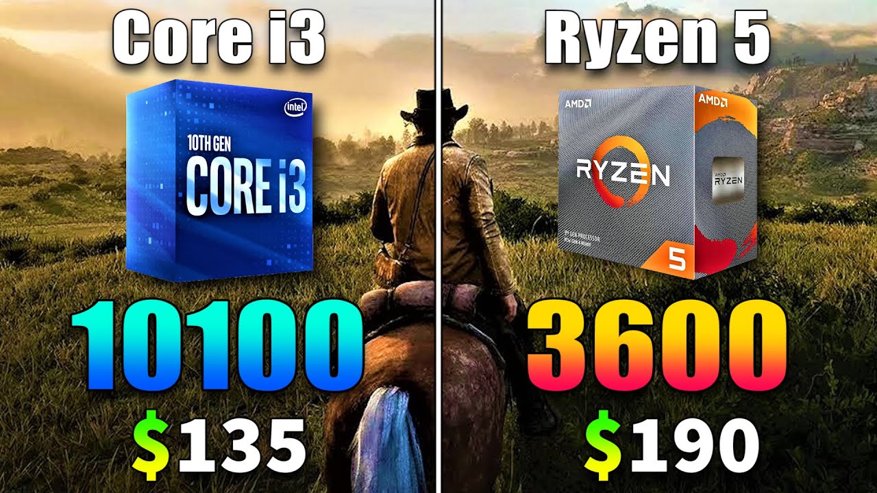 Core i3 10100 vs Ryzen 5 3600 | PC Gameplay Benchmark Test