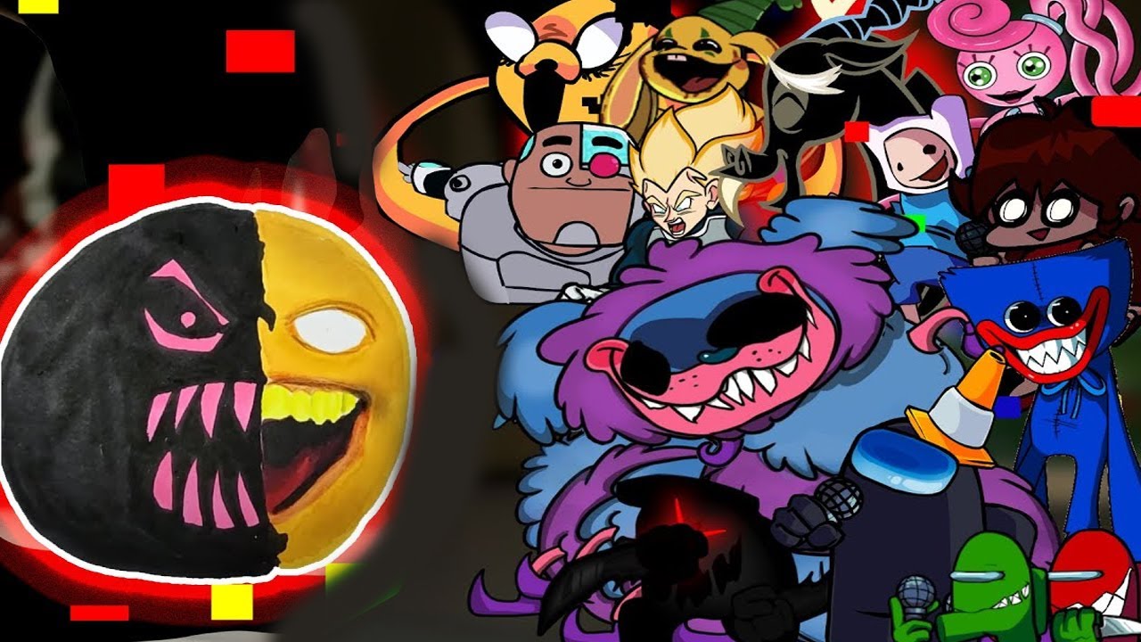 FNF Sliced(Vs Annoying Orange Evil ) But Different Characters Sing It🎵 Everyone (PibbyOrange)