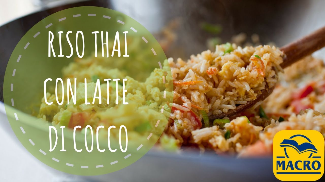 Riso Thai con curry e latte di cocco