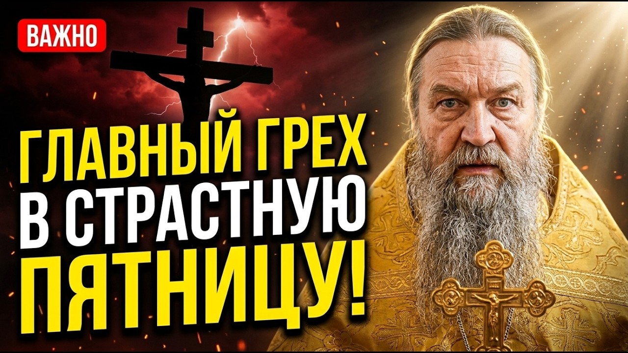 Что категорически НЕЛЬЗЯ делать в Страстную Пятницу? Предупреждение священника.