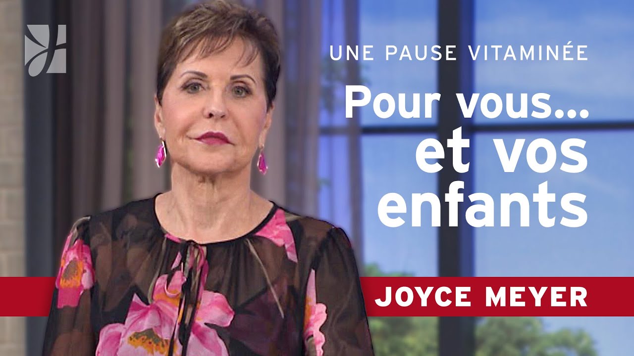 Vos choix peuvent changer une génération | Pause vitaminée avec Joyce
