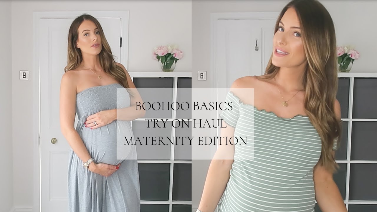 BOOHOO SUMMER BASICS TRY ON HAUL | MATERNITY EDITION