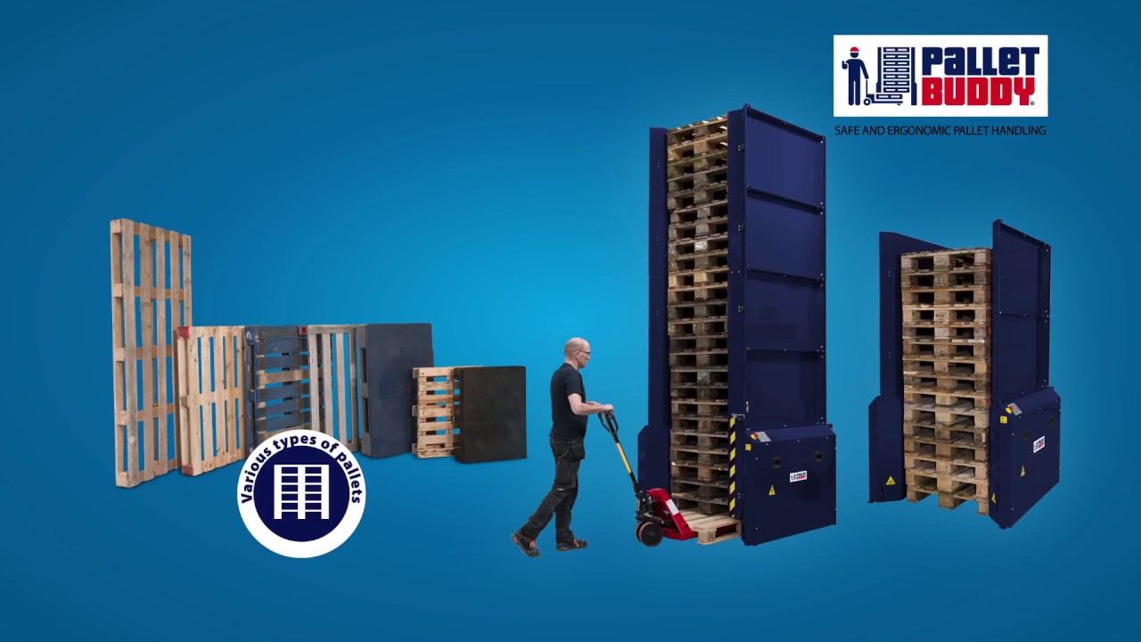 Automate pallet handling and increase your efficiency with the Pallet Magazine - PALLET BUDDY