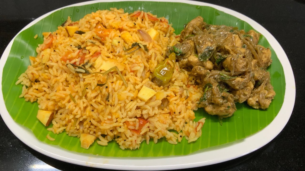 அரிசி பருப்பு சாதம், பெப்பர் சிக்கன் simple lunch combo /Arisi Paruppu sadham, pepper chicken