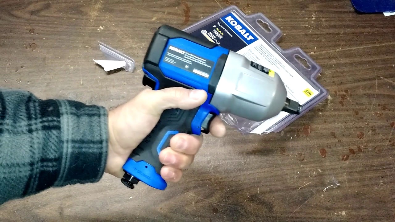 Kobalt SGY AIR236 1/2 inch Impact Wrench Unboxing and Review
