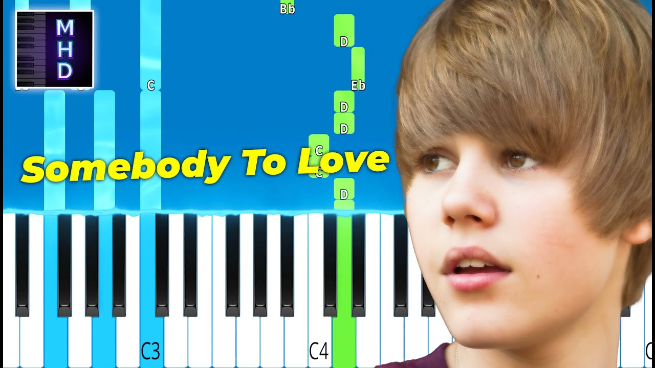 Justin Bieber - Somebody To Love Remix ft. Usher - Piano Tutorial