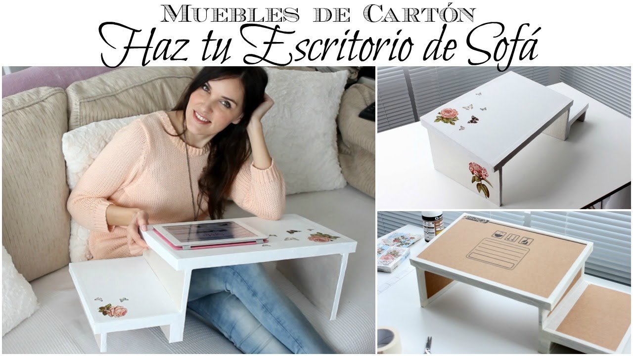 Muebles de Cartón | Como hacer un Escritorio de Sofá de Cartón