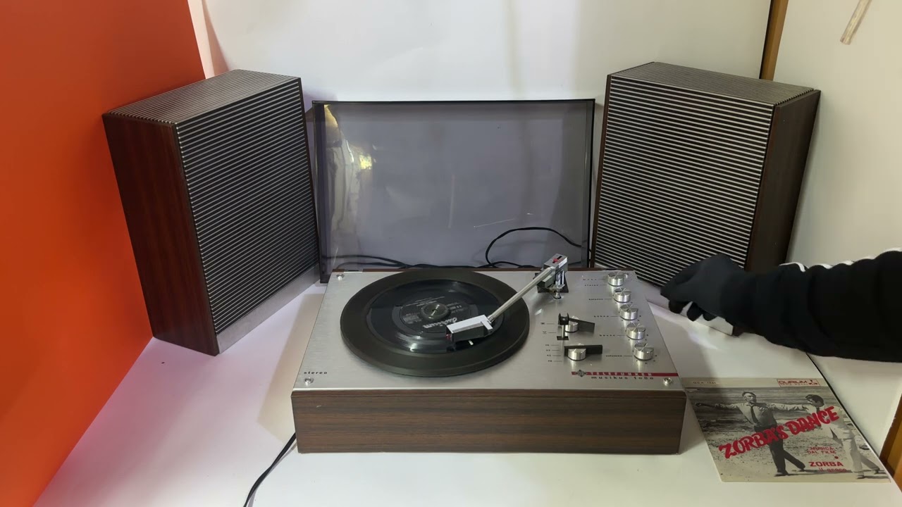 Giradischi stereo Telefunken Musikus 1080 prova 45’ giri