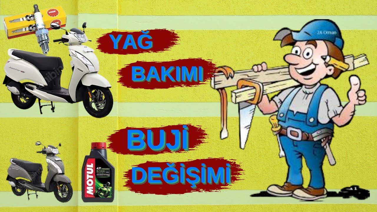 TVS JÜPİTER 125 Yağ Bakımı VE Buji Değişimi