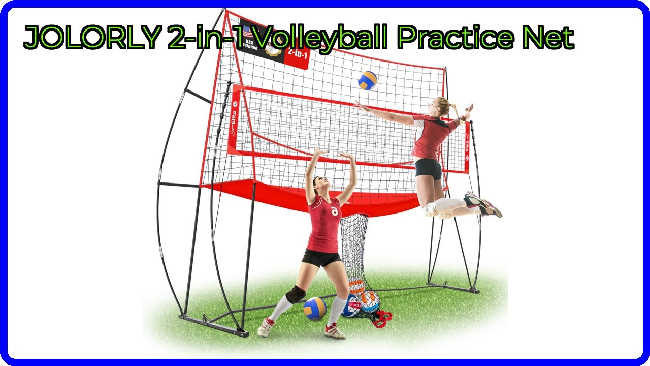 REVIEW (2026): JOLORLY 2-in-1 Volleyball Practice Net. ESSENTIAL details.