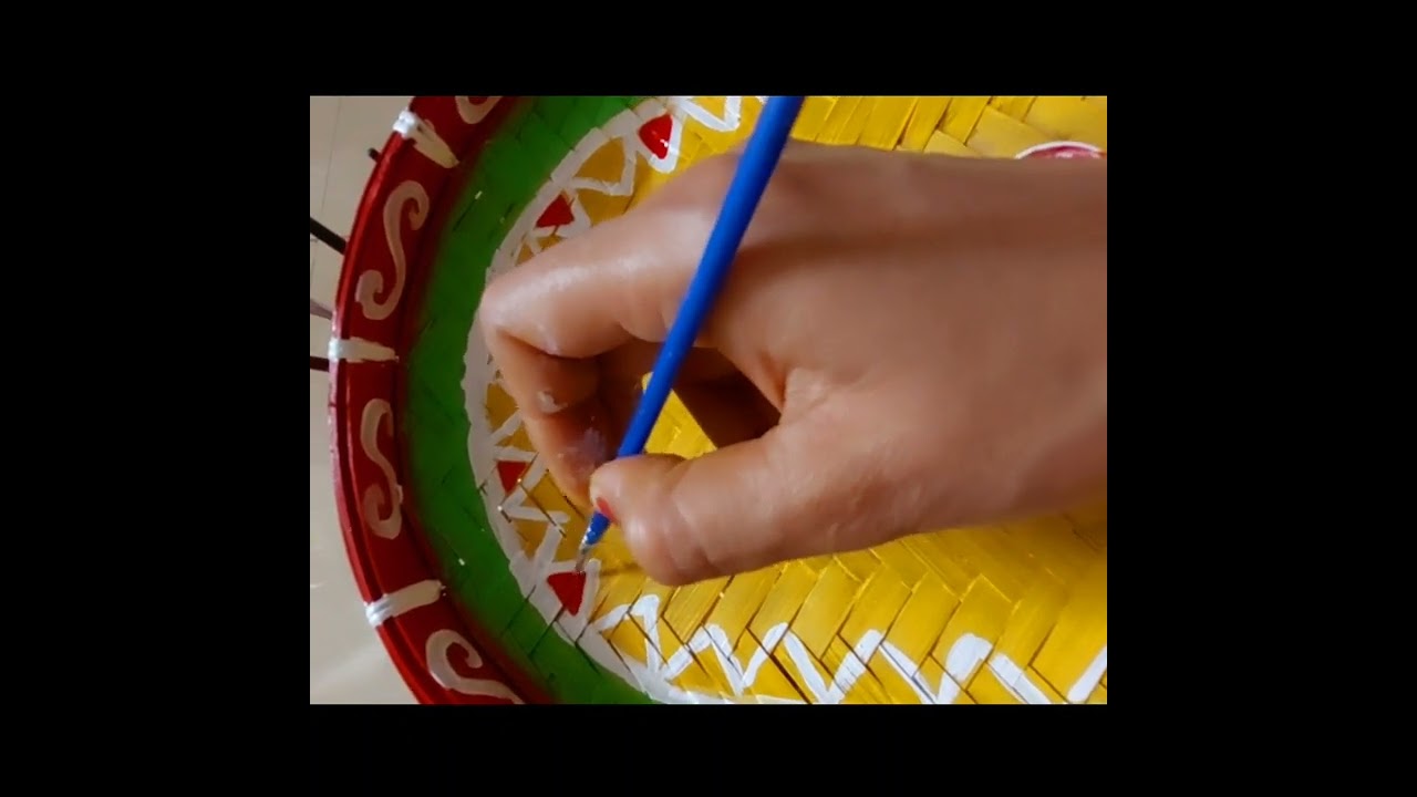 Hand  painted  decorative Kulo (Bengali Kulo)😊Home Made Home Decor Item 🤩