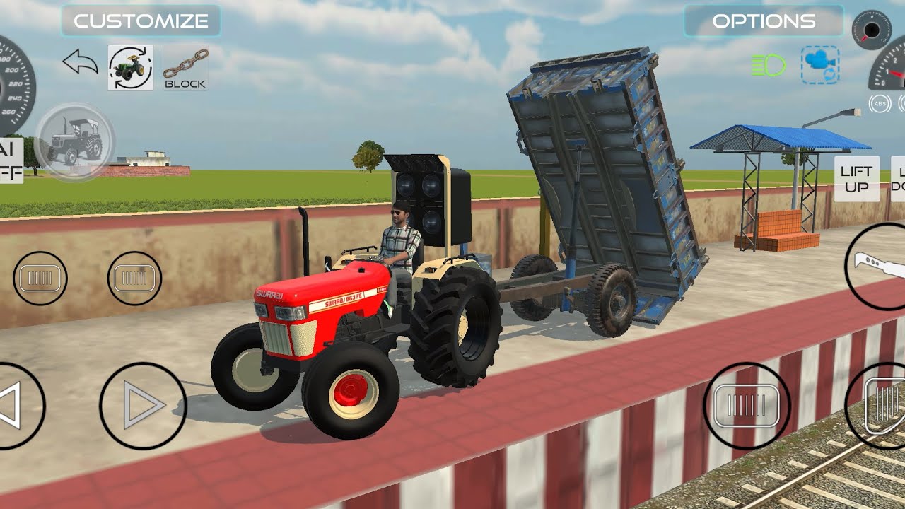 New tractor 🚜 gaming video | gameplay |swaraj 963 | new game video | game new game #indiantractor3d 