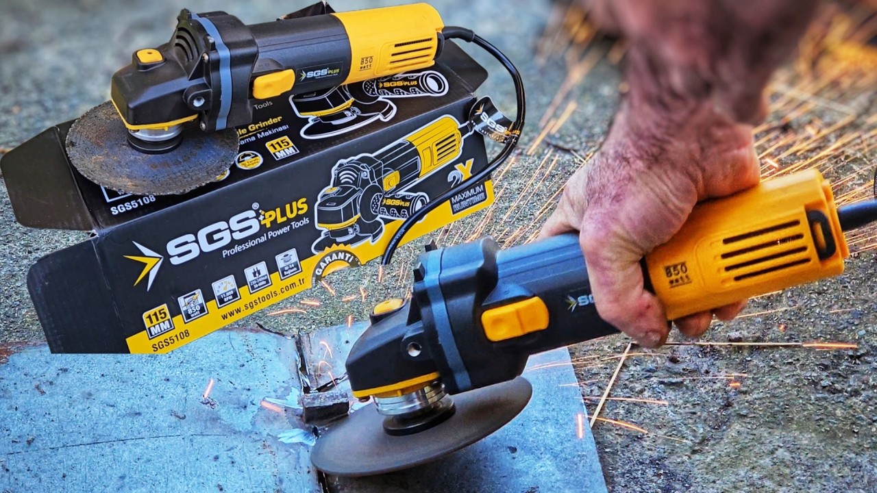 SGS 5108 850 Watt avuç içi taşlama makinesi aldık, zorladık.