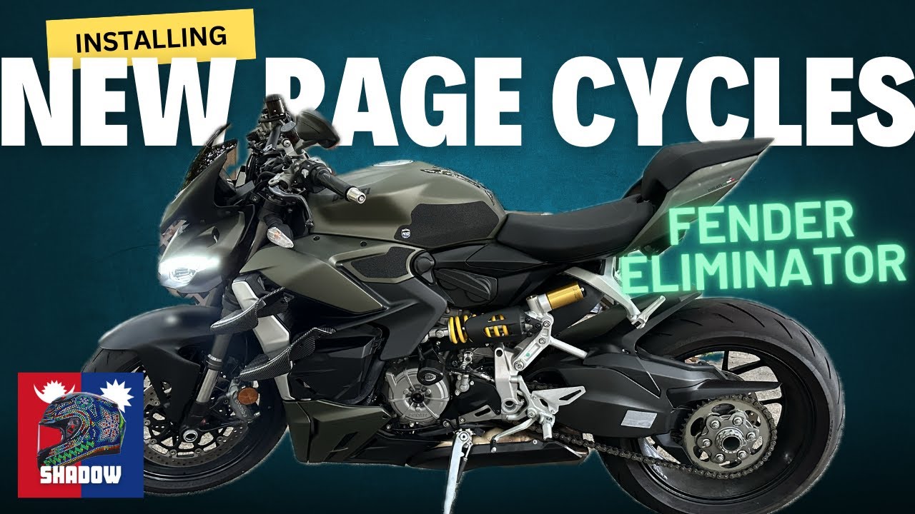 Installing New Rage Cycles FENDER ELIMINATOR on my Ducati Streetfighter V2 | NRC