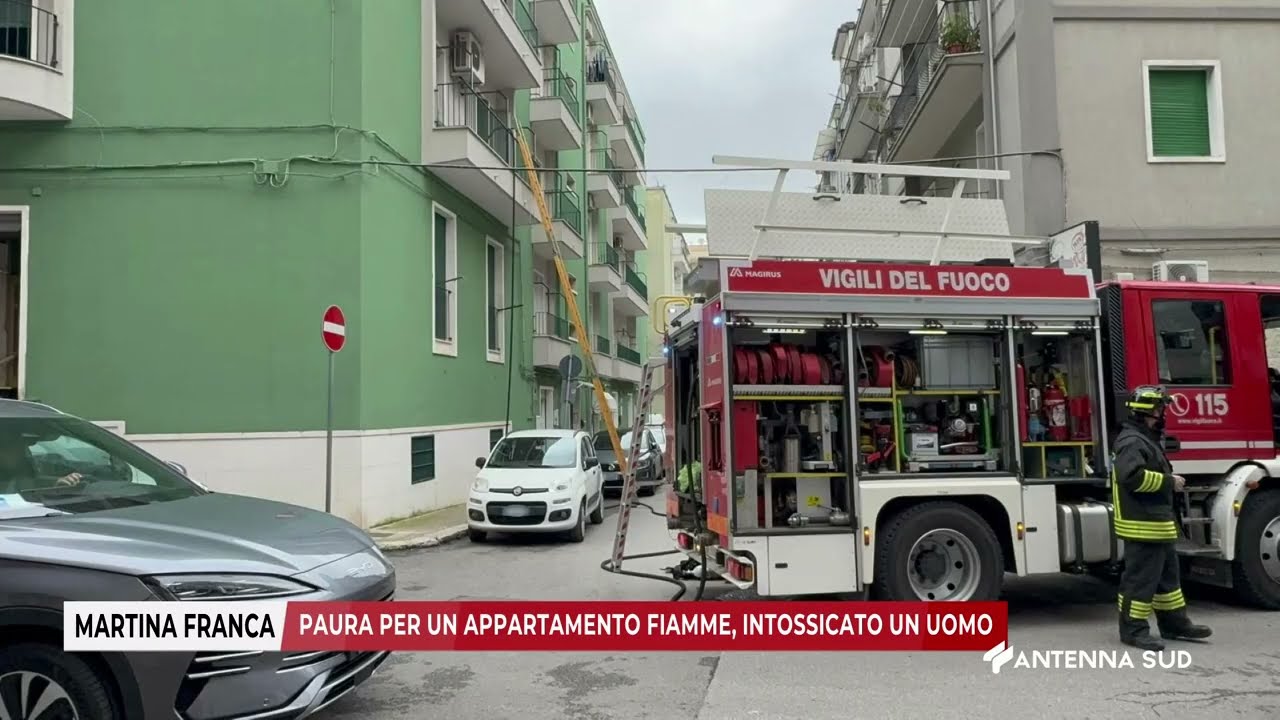 18 MARZO 2026 - MARTINA F.CA (TA) - PAURA PER UN APPARTAMENTO FIAMME, INTOSSICATO UN UOMO
