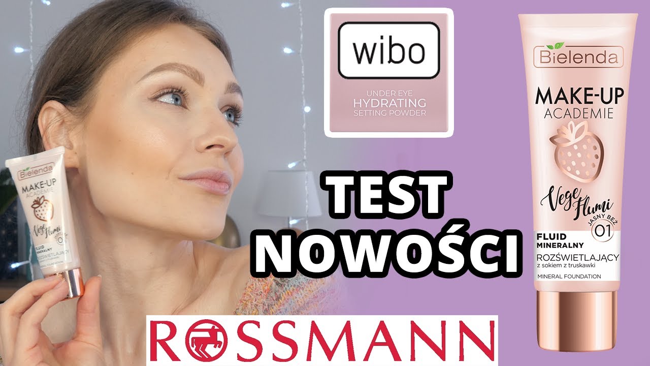Test nowości Rossmann 💥 Bielenda Fluid Rozświetlający 🍓 Update : Puder pod oczy Wibo 👀 Warto kupić ?