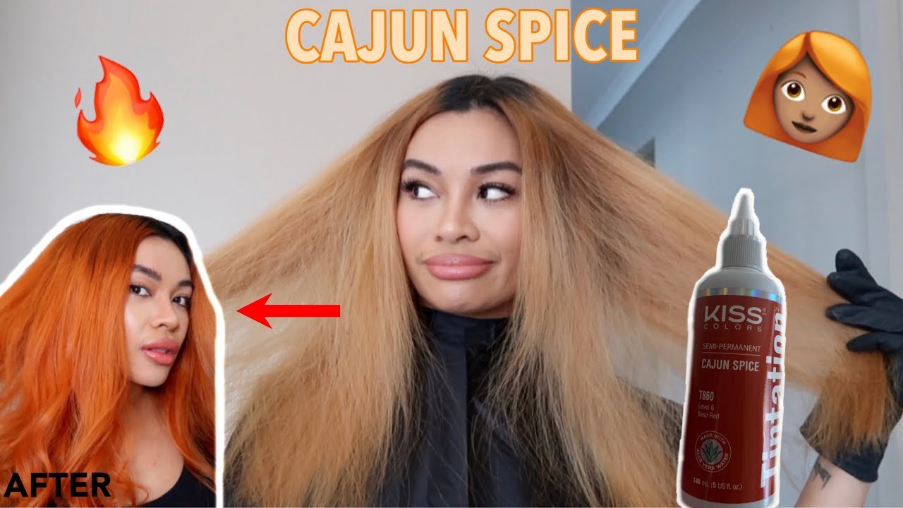 DIY Orange Hair | Cajun Spice ft Kiss Colors Tintation