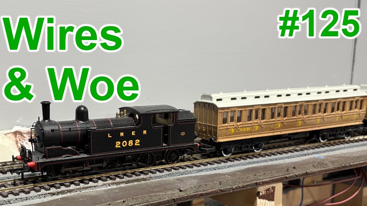 125, Wires & Woe. I power up more track at Leopard Street Model Railway #modelrailroad #modelrailway