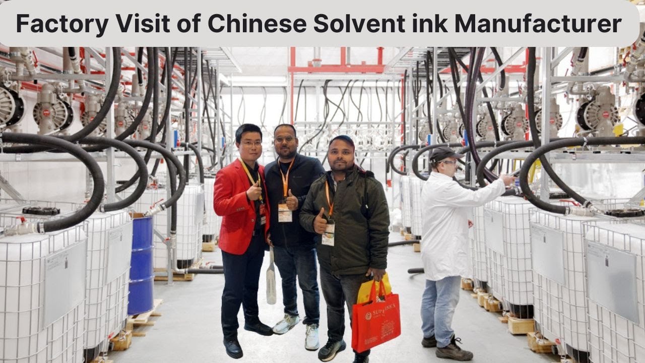 Factory visit of Solvent ink Manufacturing unit in China | Imported ink Manufacture in china |