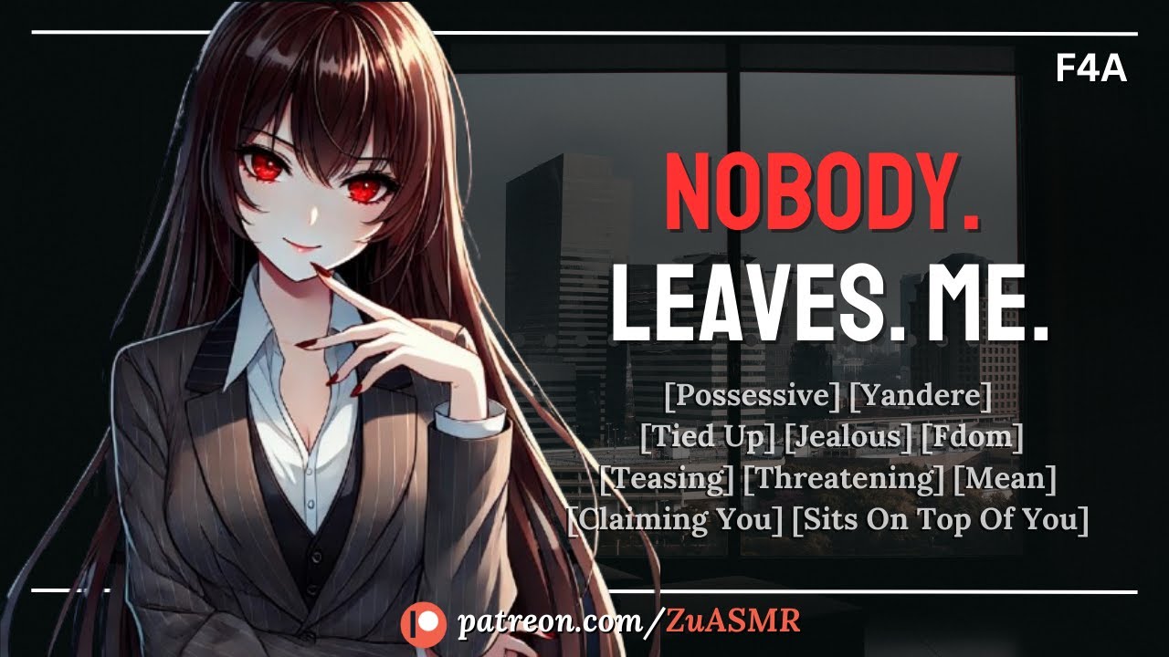 possessive yandere boss won’t let you leave her |F4A| fdom| spicy| jealous| praise| teasing| ASMR rp