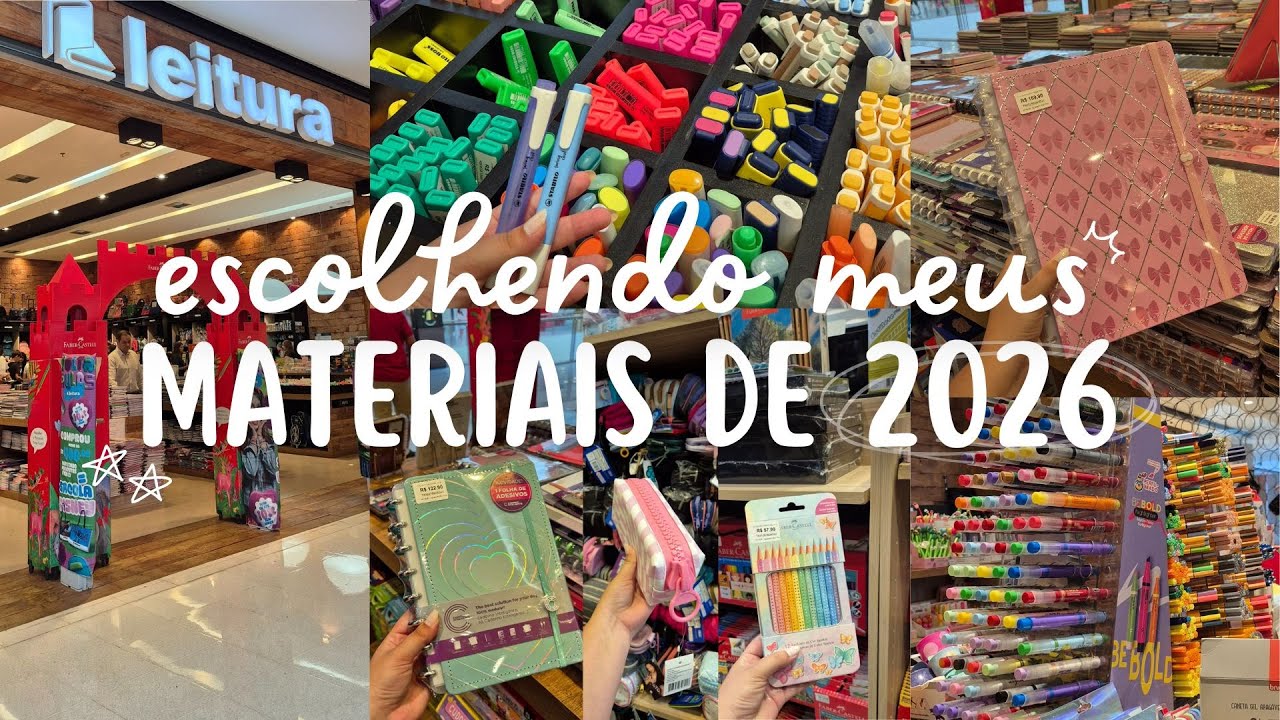 Comprando meus materiais universitários de 2026 📚✨ | Estudante de Direito