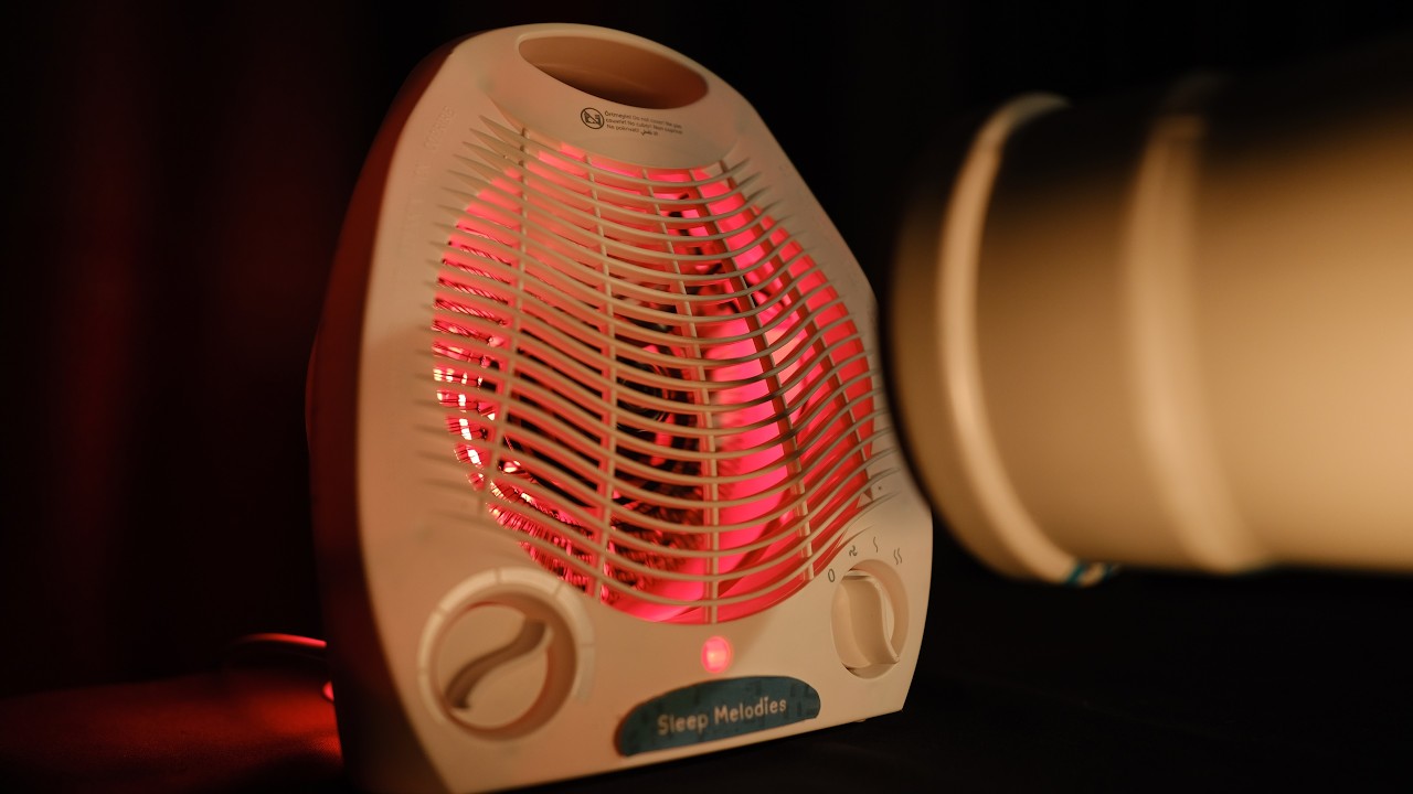😴 Fan Heater Sound Coming Through Tube to Sleep, Relax and Reduce Stress