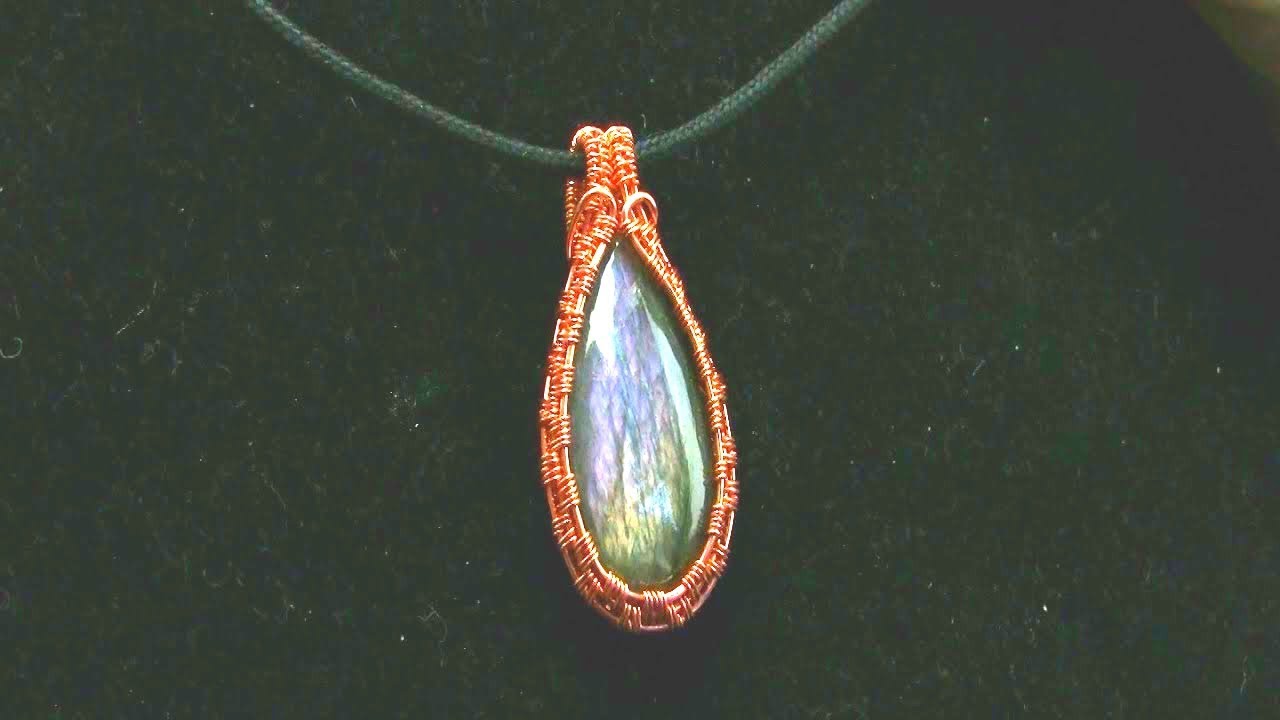 Woven Bezel Basic Cabochon Wire Wrap Pendant