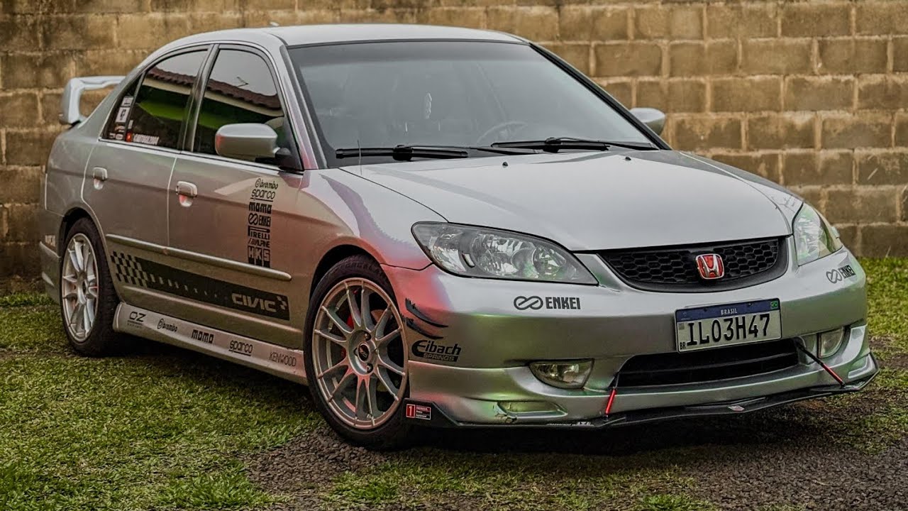 Civic com molas esportivas