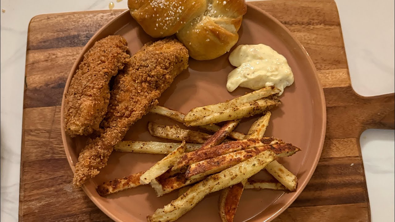 Chicken Tenders, Pretzels, and Pub Fries