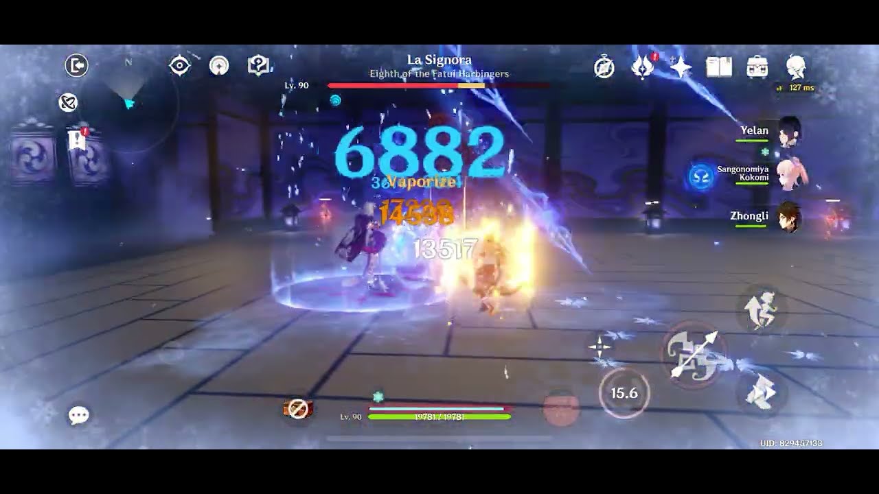 La Signora bossfight gameplay Ghensin impact