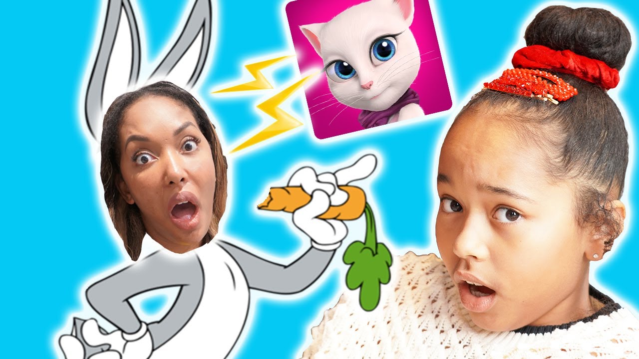 Ne JAMAIS FAIRE &Ccedil;A &agrave; ses PARENTS ! TALKING Angela transforme maman en LAPIN !!