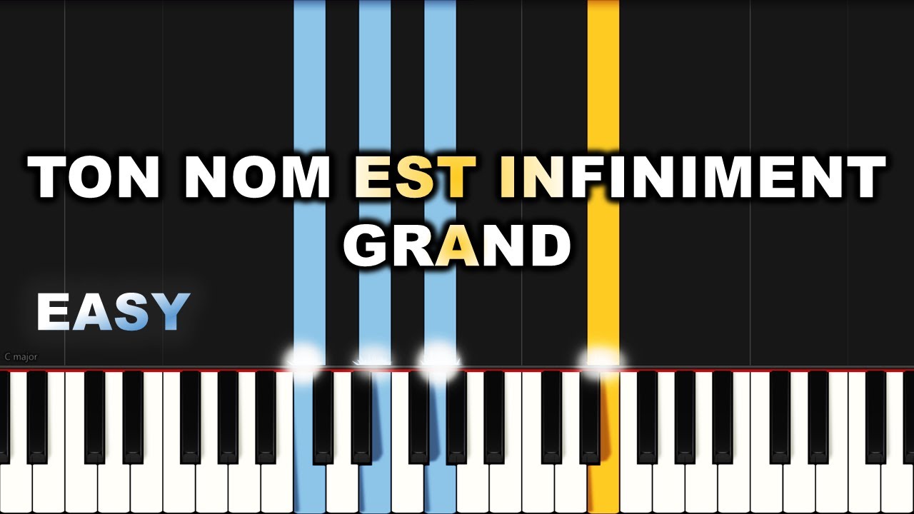 Eden - Ton Nom Est Infiniment Grand | EASY PIANO TUTORIAL BY Extreme Midi