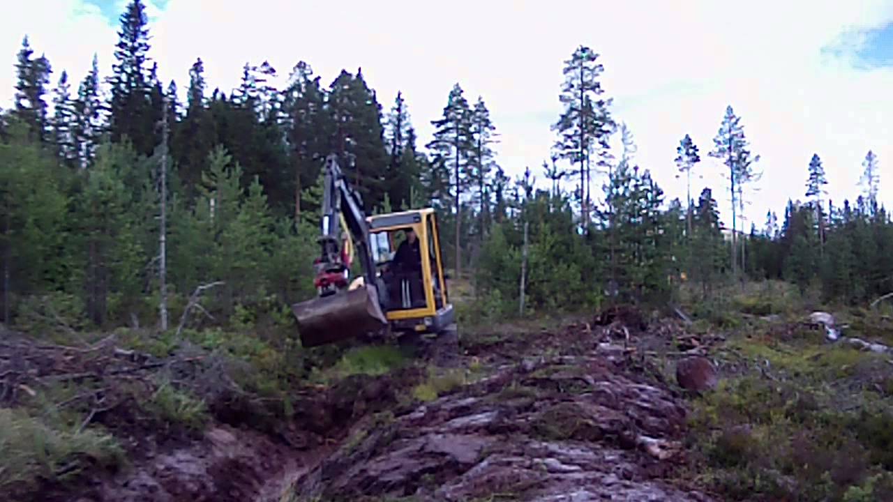 Volvo ecr38 Dikesgrävning