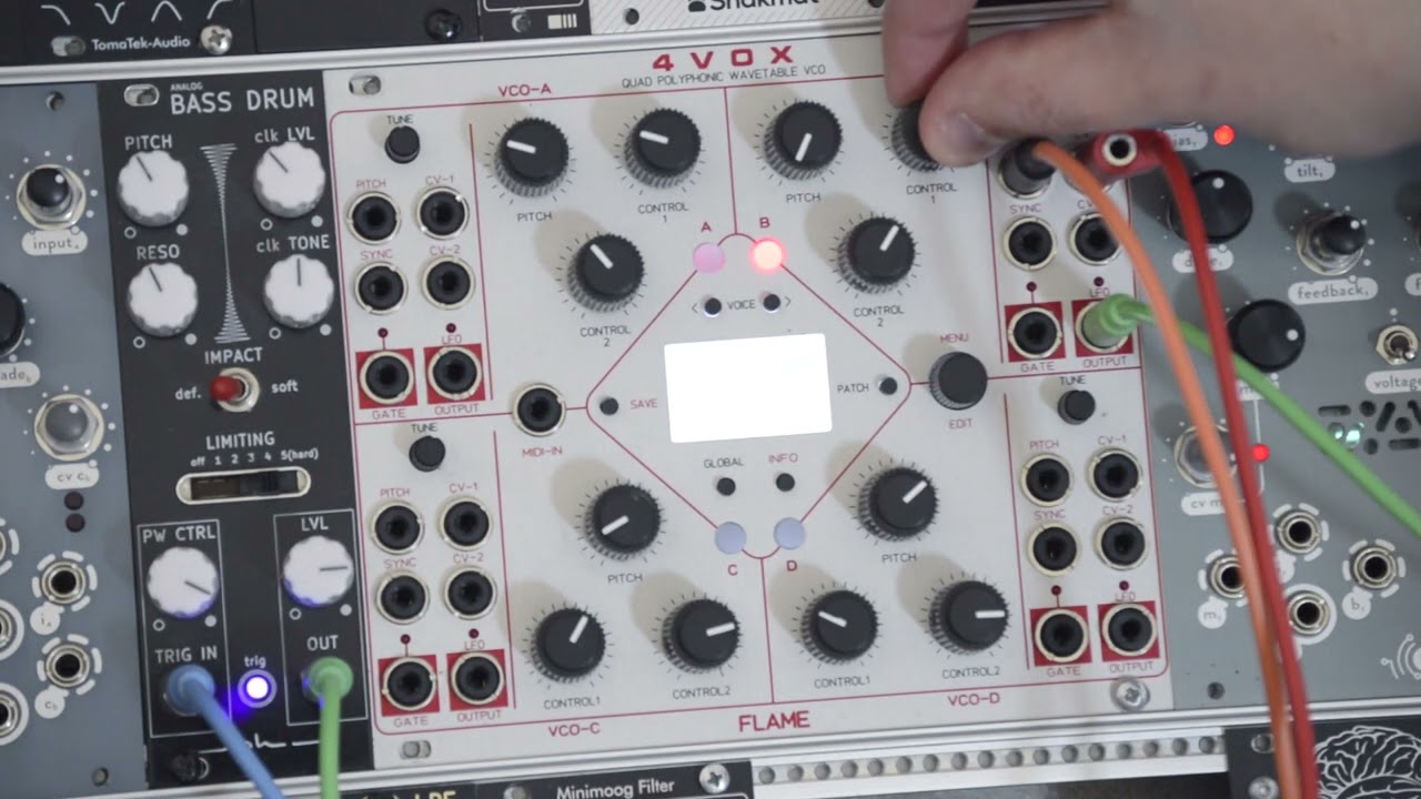 4 VOX Flame -Amazing Wavetable module eurorack