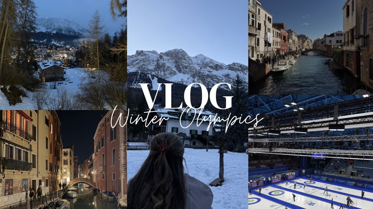 Winter Olympics Vlog | From snowy mountains to the canals of Venice🇮🇹