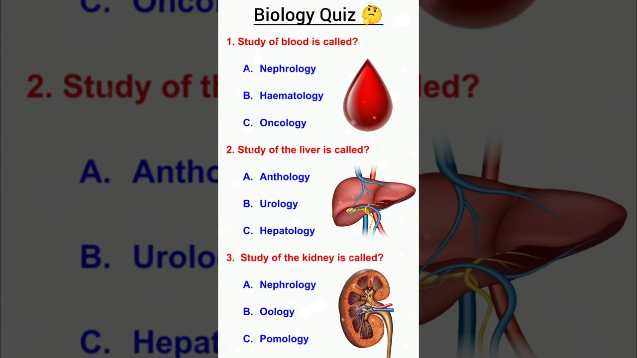biology quiz 🤔 #anatomy #biology #quiz #shorts