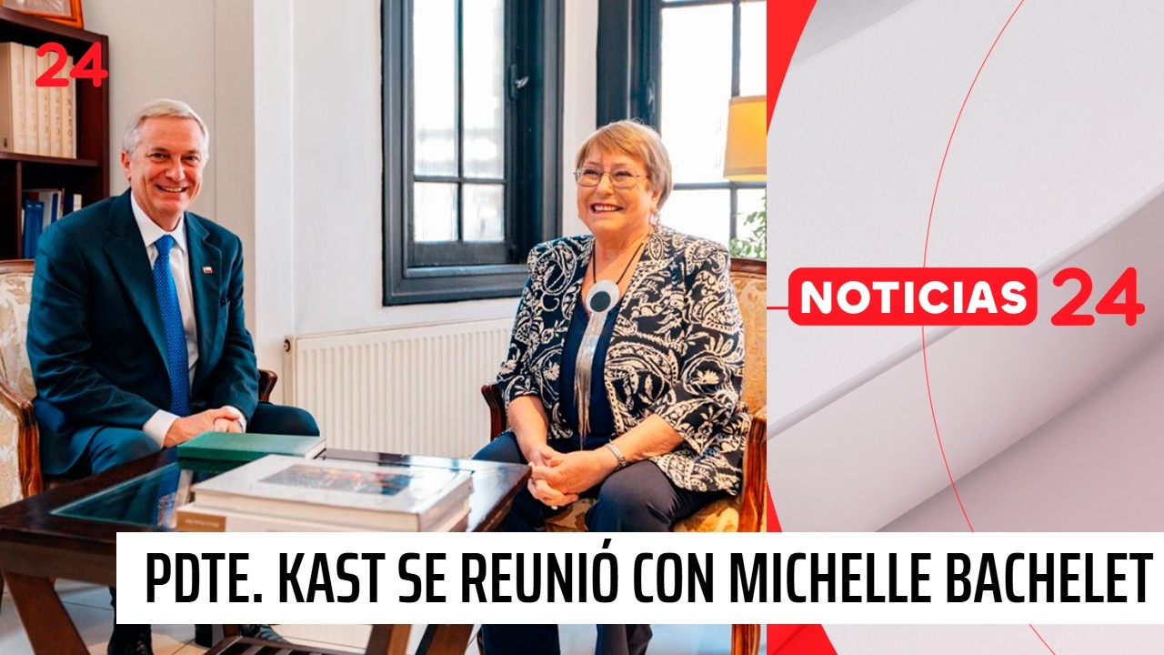 Presidente José Antonio Kast se reunió con Michelle Bachelet en La Moneda | 24 Horas TVN Chile
