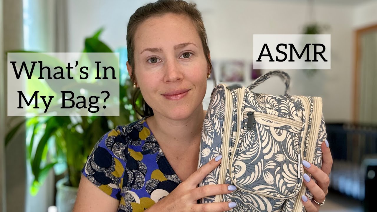 ASMR — Что в моей дорожной сумке? Постукивание, царапанье и тихая речь
