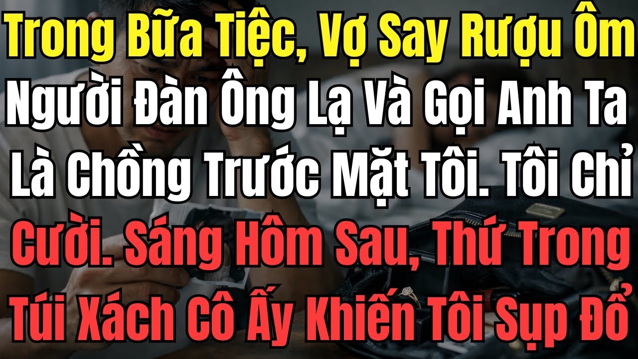 Trong Bữa Tiệc, Vợ Say Rượu Ôm Người Đàn Ông Lạ Và Gọi Anh Ta Là Chồng Trước Mặt Tôi. Tôi Chỉ Cười..