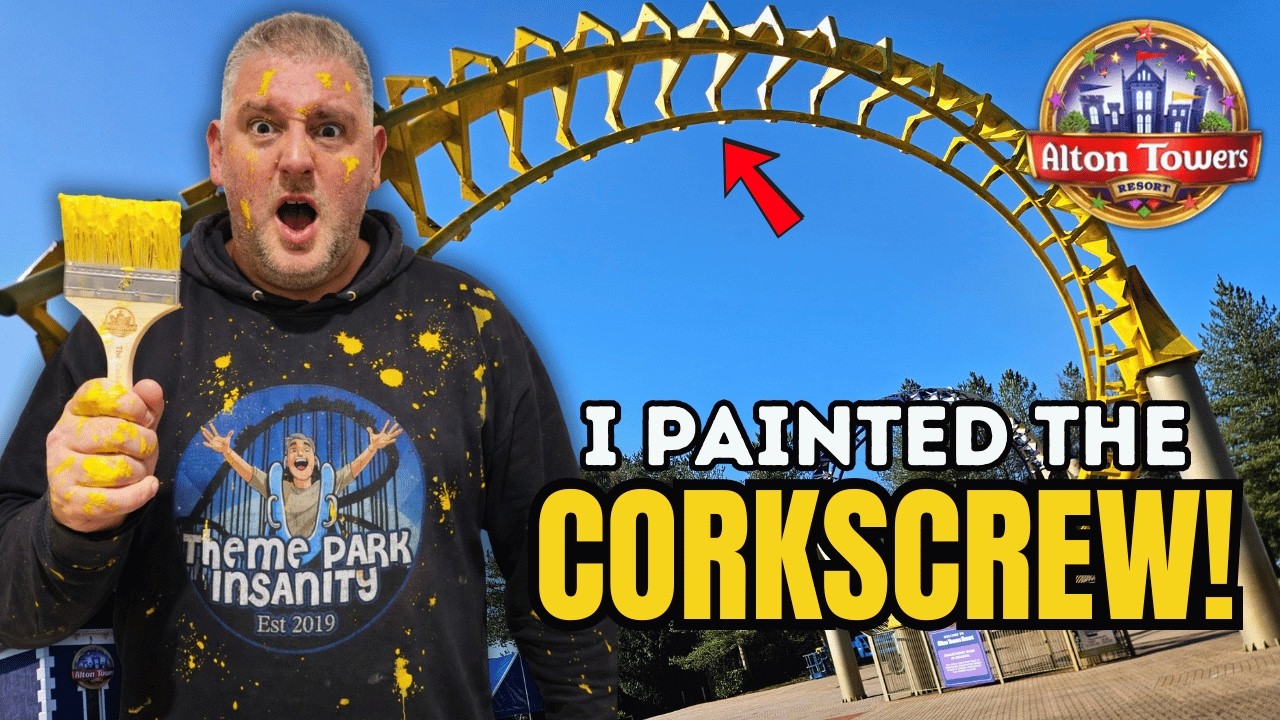 Я нарисовал легендарный штопор в парке Alton Towers!
