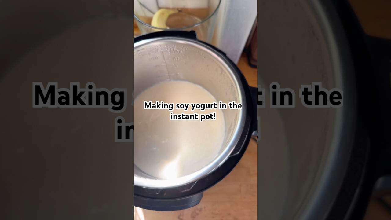 Attempting to make soy yogurt in the instant pot! #instantpot #soyyogurt #instantpotrecipes #yogurt