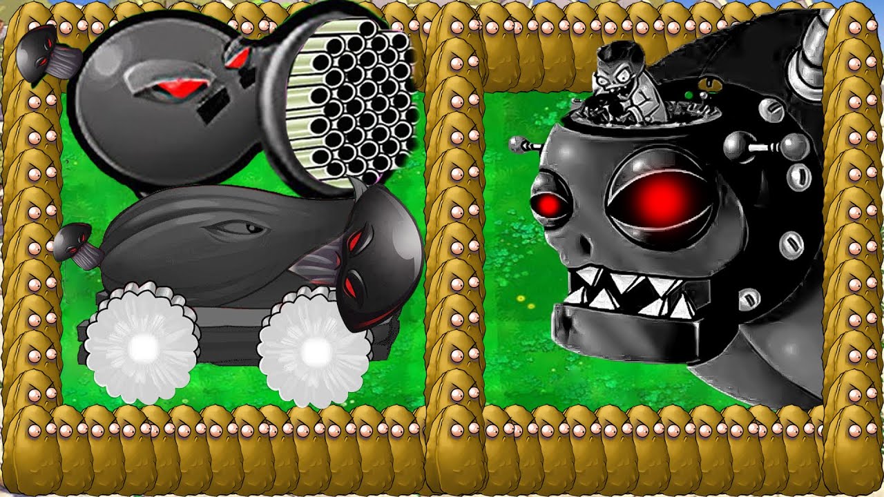 Doom Peashooter VS Doom Cob Cannon nut vs Doom Dr.Zomboss Giga - Plants vs Zombies Hack