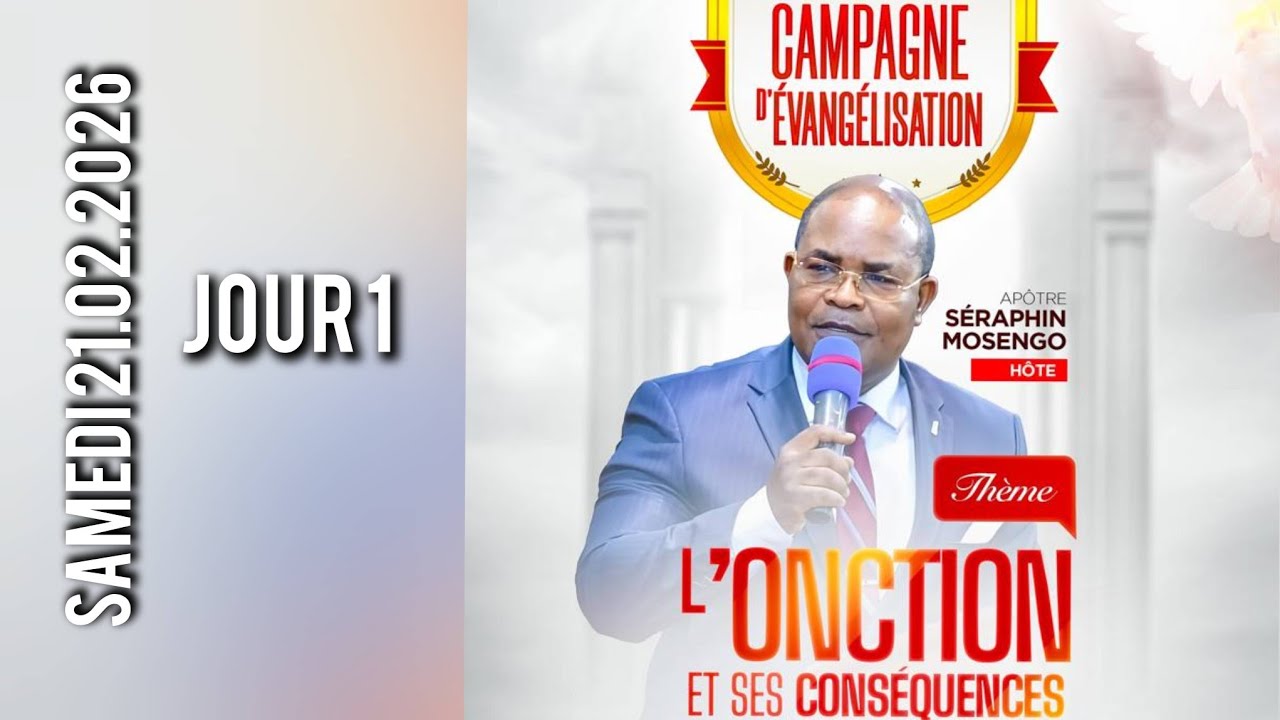 CELEBRATION PREMIER ANNIVERSAIRE|PLEIN EVANGILE TAB. | APOTRE SERAPHIN MOSENGWO| 21.02.2026 | JOUR 1