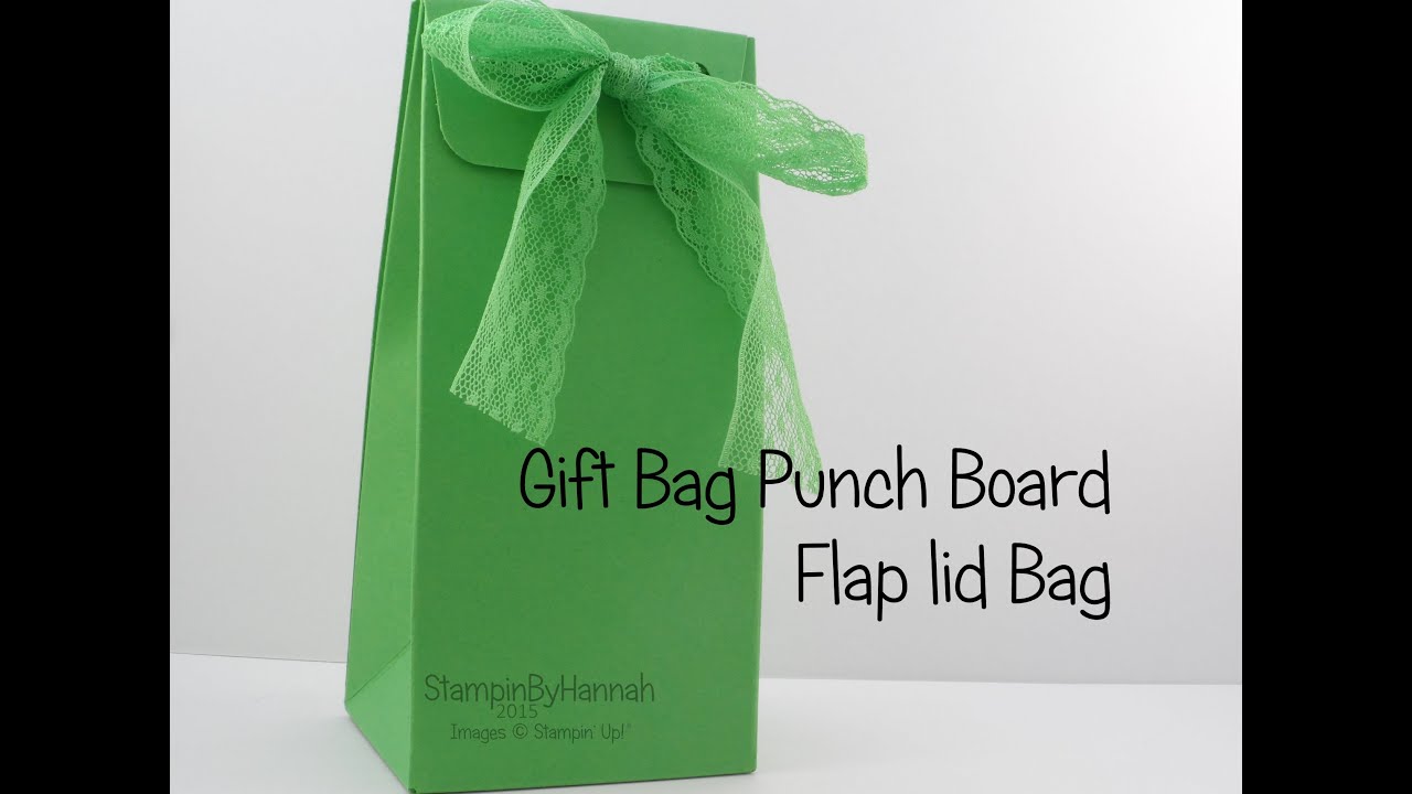 Gift Bag Punch Board | Flap lid bag