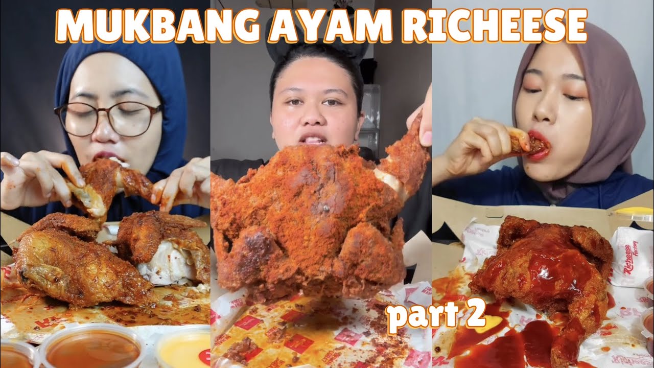 MUKBANG AYAM RICHEESE 🍗🤤🥵 || part 2