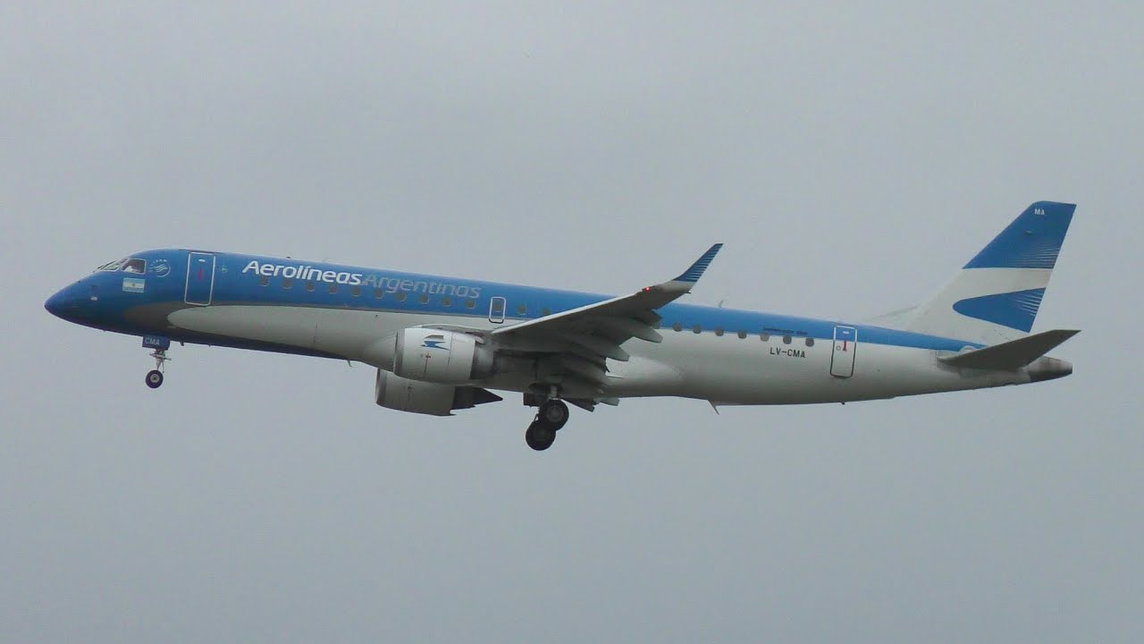 Aerolíneas Argentinas Embraer E190 LV-CMA | Aproximación final a COR