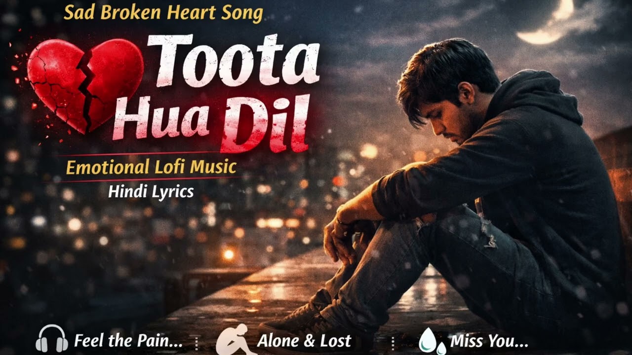 💔 Toota Hua Dil – Sad Broken Heart Lofi Song | Heart Touching Lyrics 2026 #alone #song #lofi #sad 