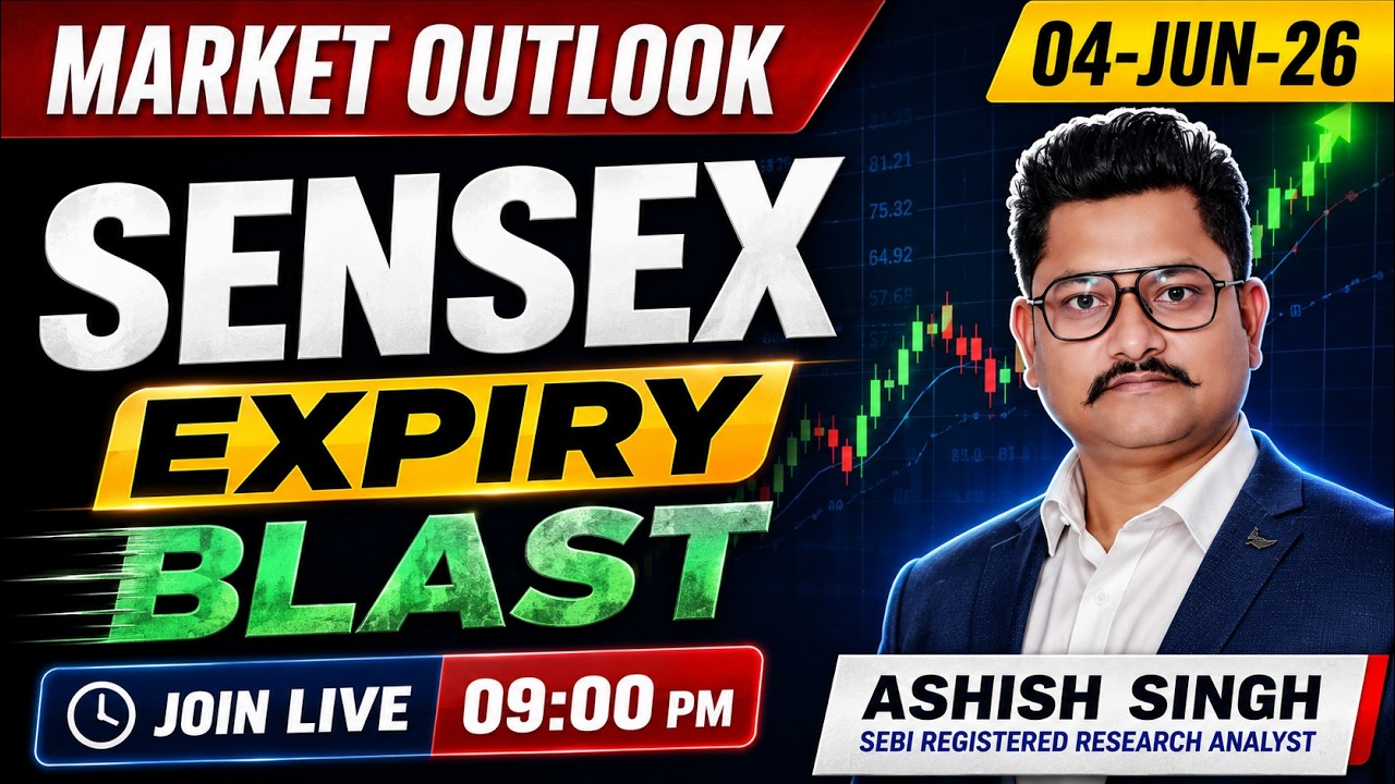 Market Outlook for 04 June | Live at 9 PM | SENSEX EXPIRY BLAST