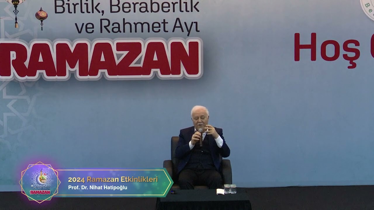 BEYKOZ BELEDİYESİ 2024 RAMAZAN ETKİNLİKLERİ: PROF. DR. NİHAT HATİPOĞLU SÖYLEŞİSİ